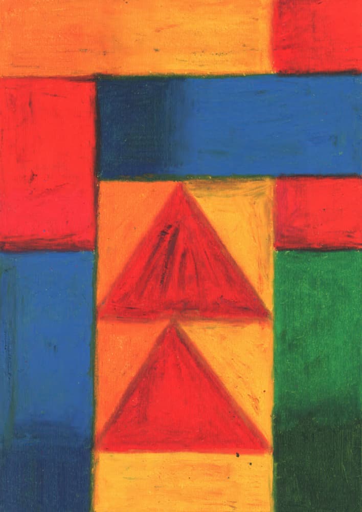 Vibrant Primary Shapes by Kulik — canvas wall art