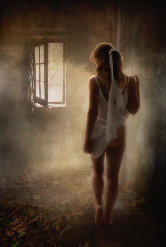 Quiet Contemplation Window by Charlaine Gerber — canvas wall art
