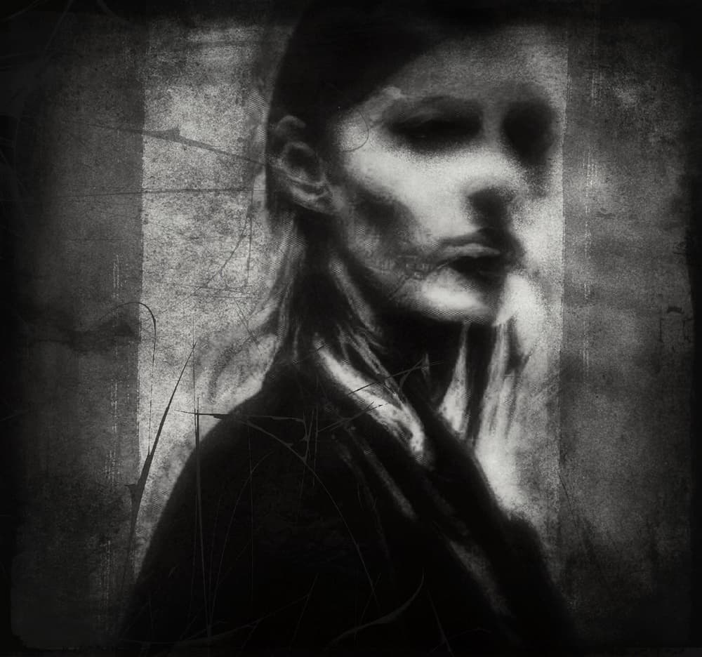 Dark Pensive Portrait by Dalibor Davidovic — canvas wall art