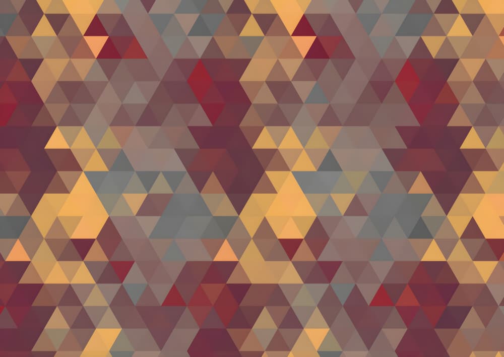 Vibrant Triangle Pattern by Josie George — canvas wall art