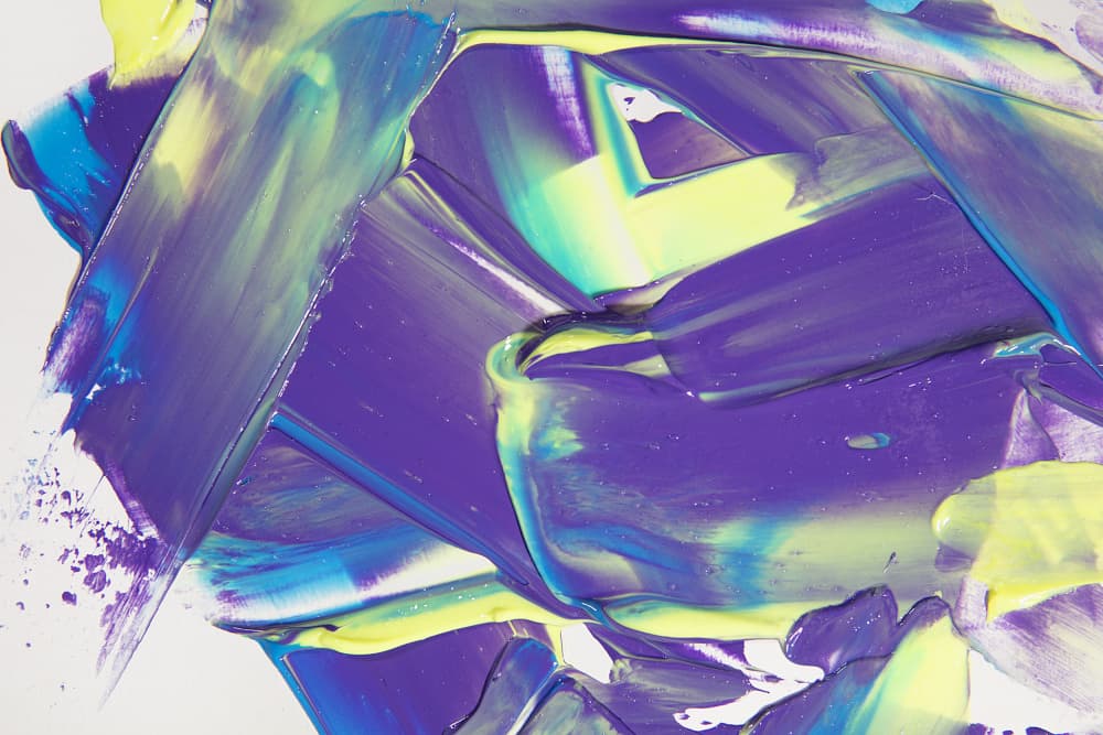 Vibrant Fluid Paint Strokes by Julia Ramiro — canvas wall art