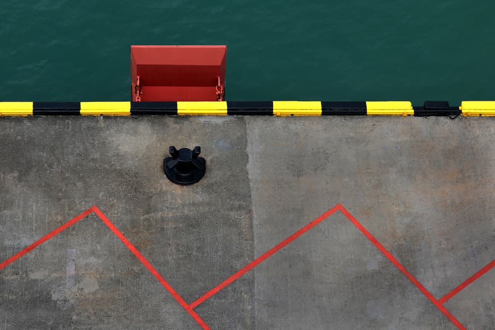 Geometric Dock Pattern by Hans-Wolfgang Hawerkamp — canvas wall art