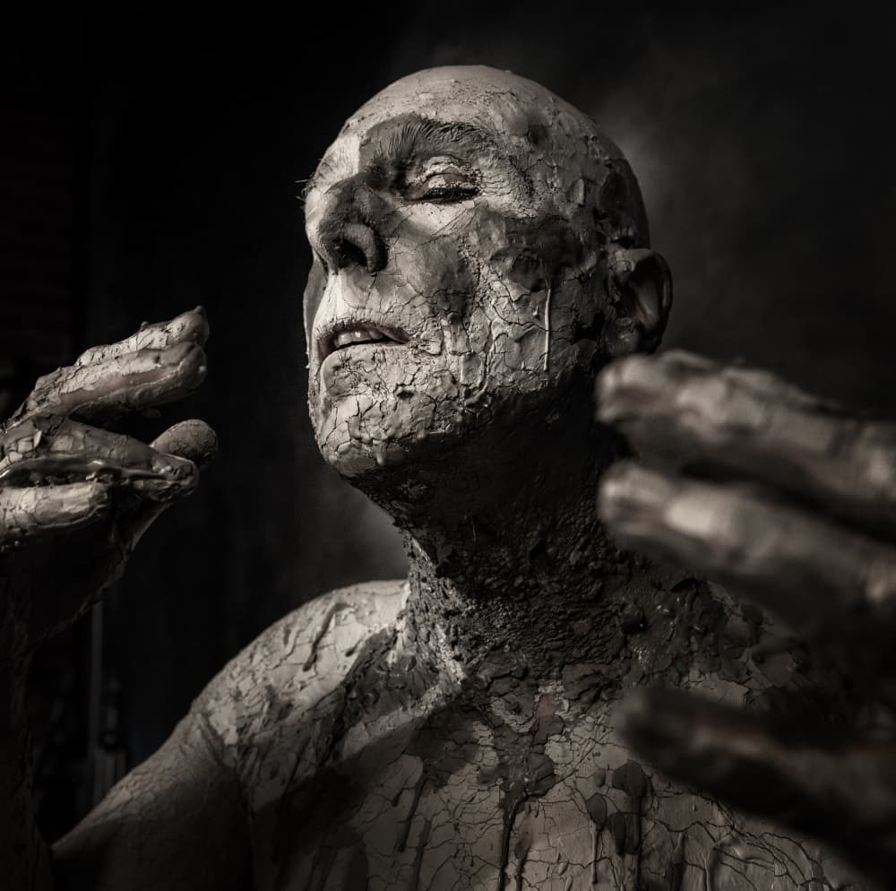 Cracked Earth Man by Derek Galon MA FRPS FOPS — canvas wall art