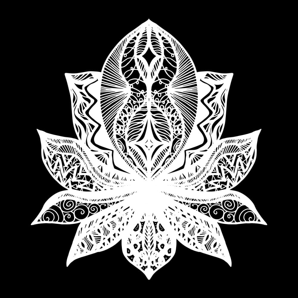 Intricate Lotus Mandala by Marika Barsrsind β canvas wall art