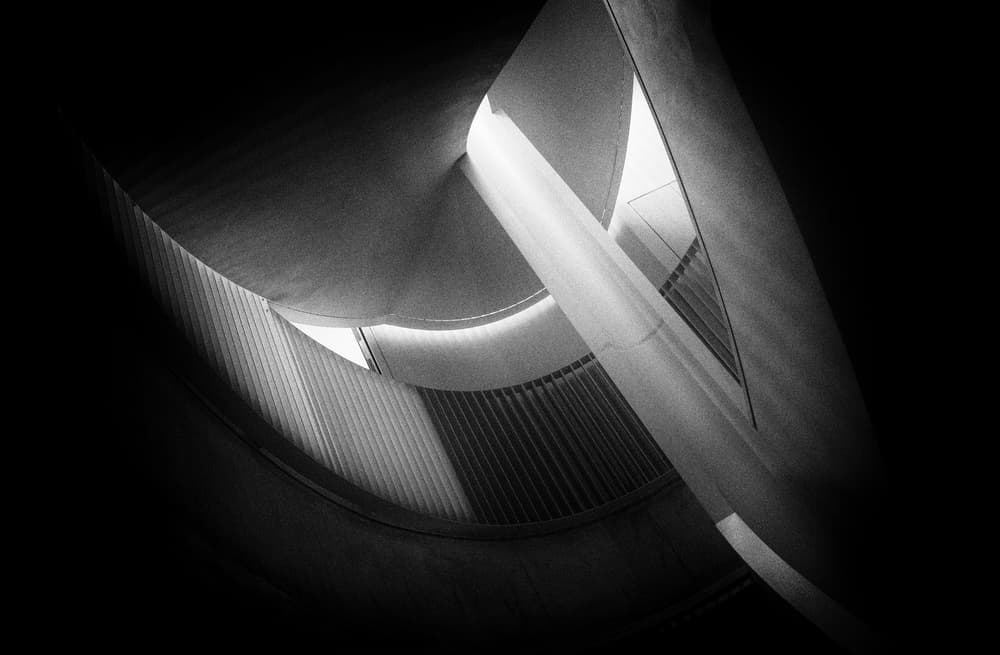 Curving Light Lines by Greetje van Son — canvas wall art