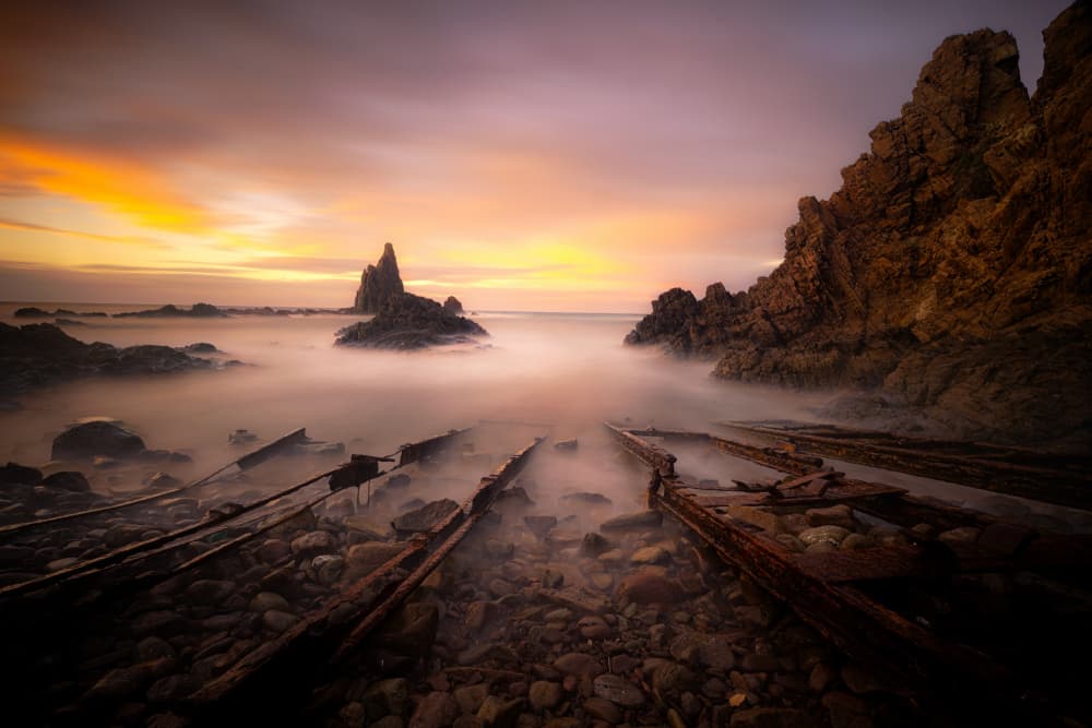 Golden Hour Sea Stack by Doroteo Tobarra Narro — canvas wall art
