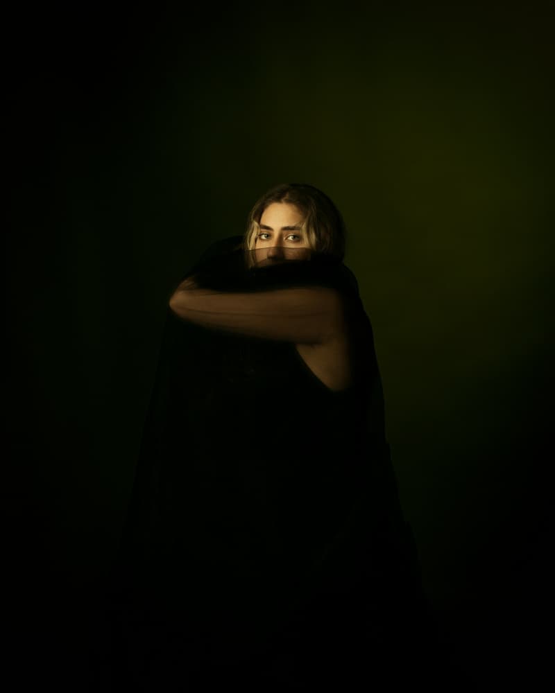 Intense Gaze Portrait by Mehdi Mokhtari — canvas wall art
