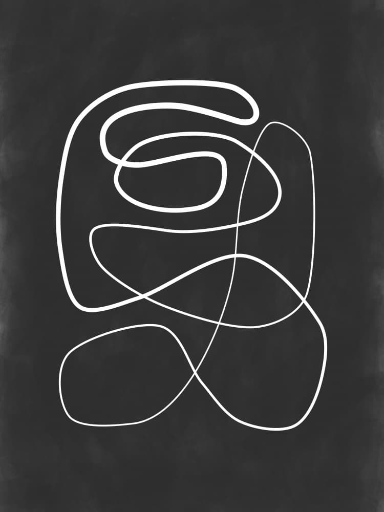 Continuous Abstract Flow by Elena Ristova — canvas wall art