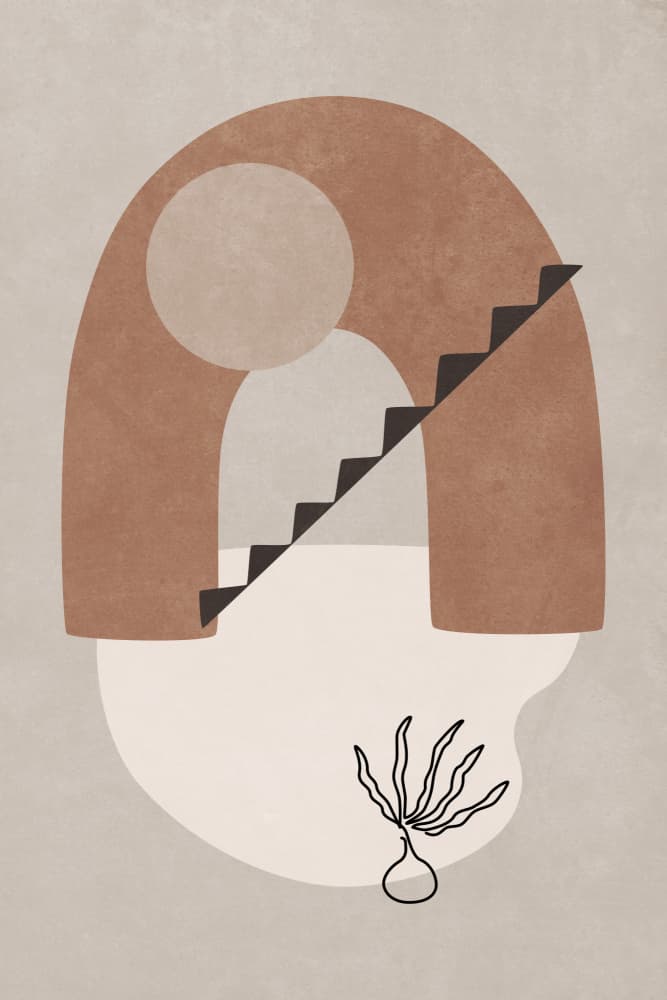 Earthy Archway Plant by amini54 — canvas wall art