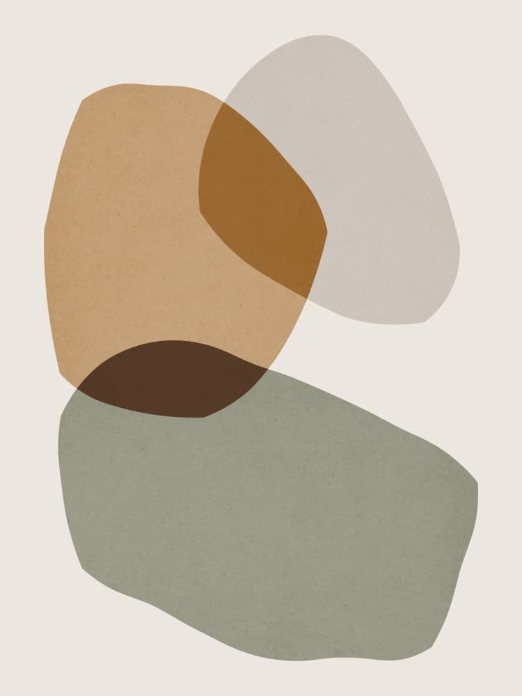 Muted Organic Forms by Vitor Costa — canvas wall art