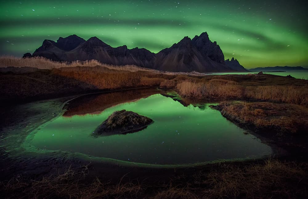 Northern Lights Reflection by Peter Svoboda MQEP — canvas wall art