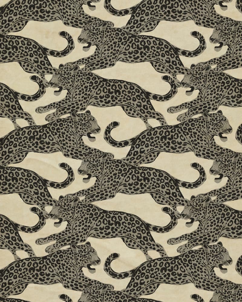 Leaping Leopard Pattern by Josie George — canvas wall art