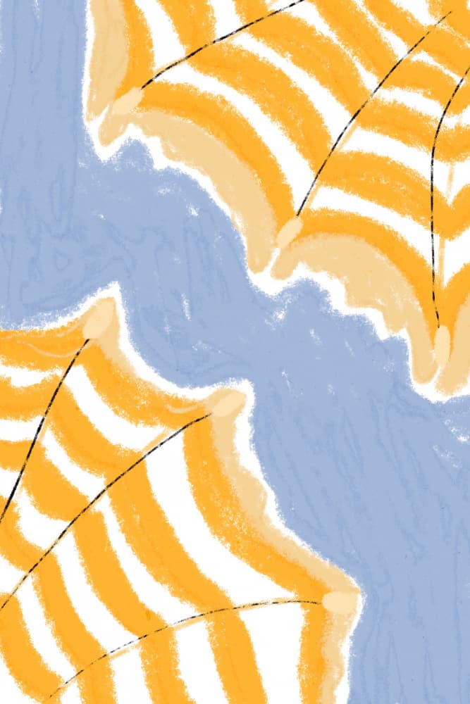 Yellowparasols by Treechild — canvas wall art