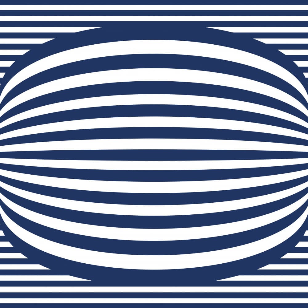 Blue White Optical Illusion by Carlos Perez Del Moro — canvas wall art