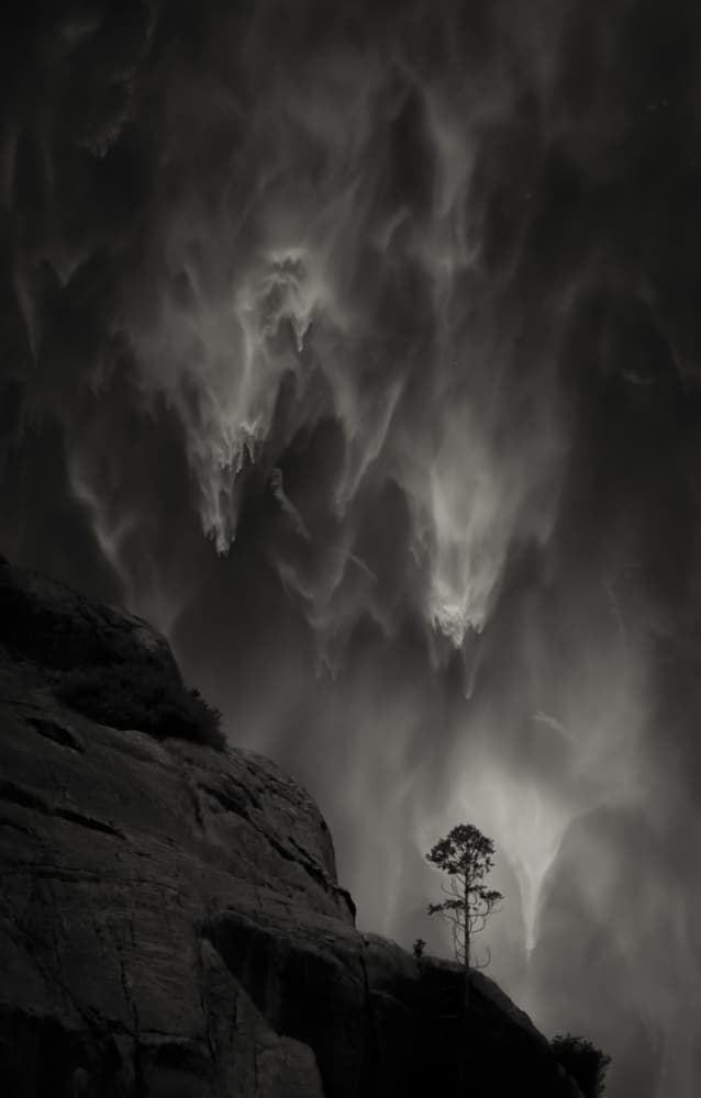 Lone Tree Dramatic Sky by Larry Deng APA — canvas wall art
