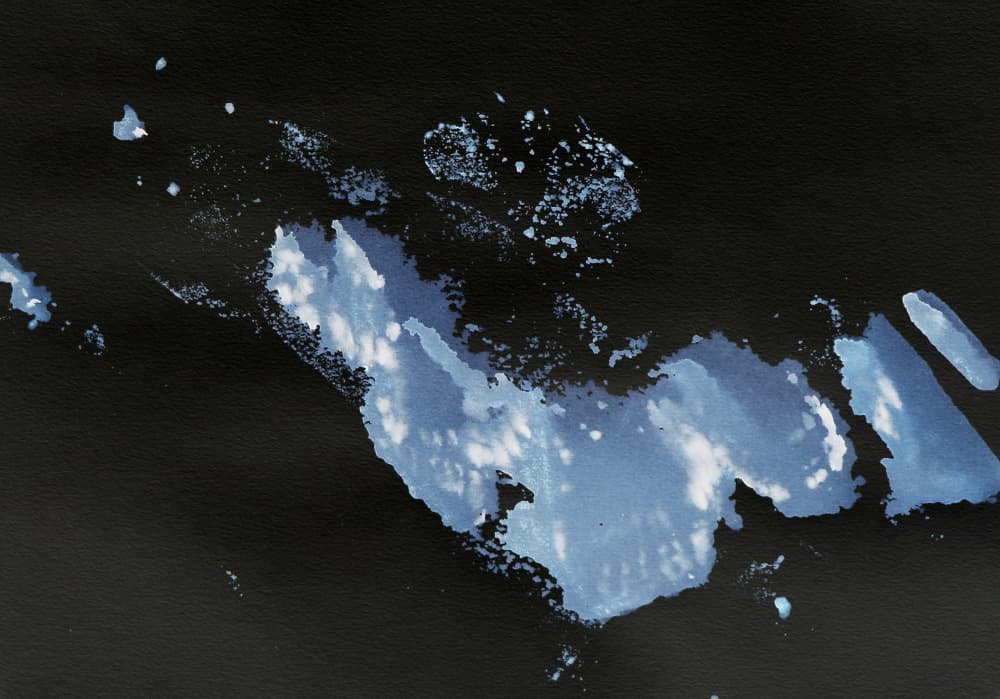 Ethereal Blue Flow by Santhosh ch — canvas wall art