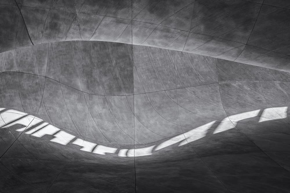 Concrete Curves and Light by Pawel Majewski — canvas wall art