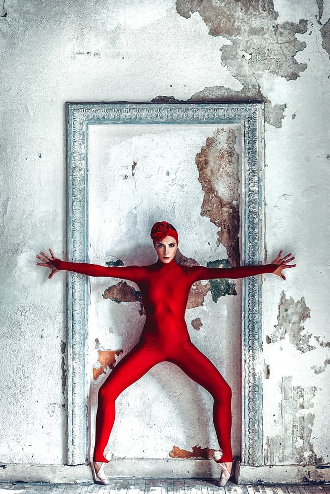 Framed in Red by Ruslan Bolgov — canvas wall art