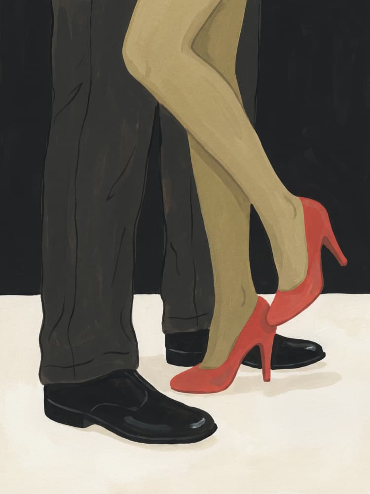 Dancing Couple's Legs by Andreas Magnusson — canvas wall art