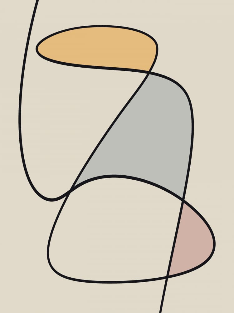 Soft Organic Shapes by Little Dean — canvas wall art
