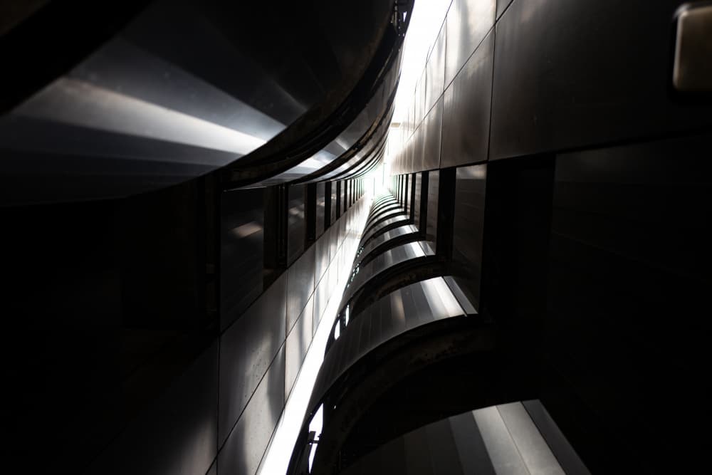 Sleek Metallic Ascent by Raffaele Maglione — canvas wall art