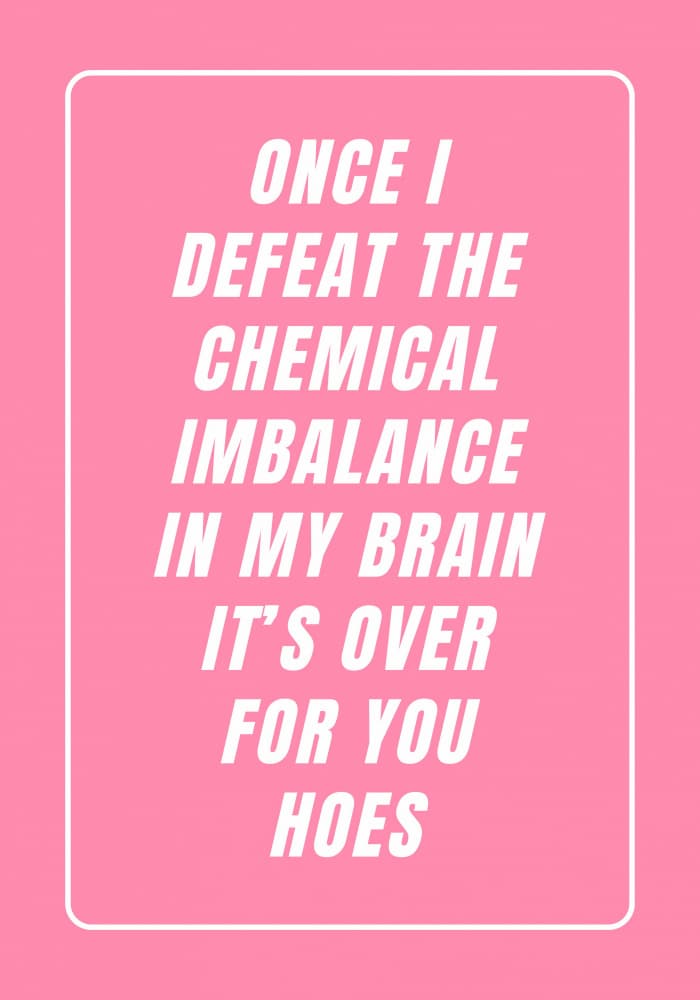 Sassy Mental Health Quote by Athene Fritsch — canvas wall art