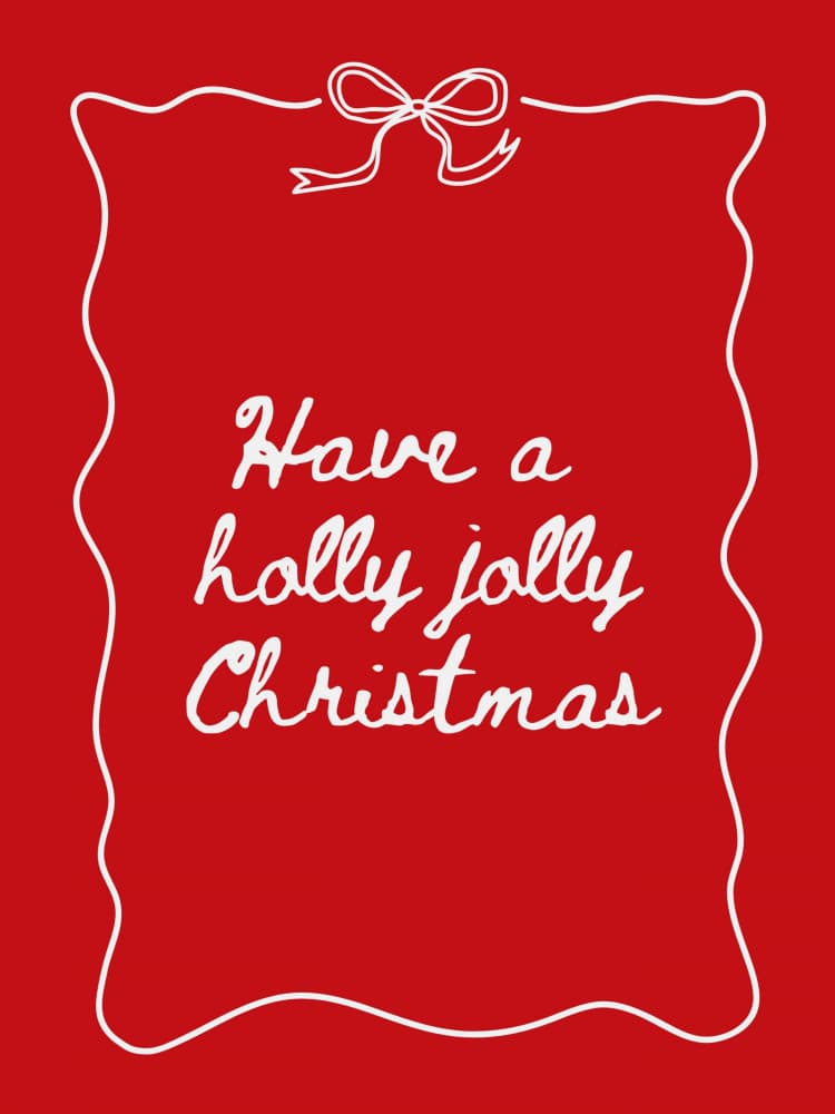 Have A Holly Jolly Christmas by Jolly and Dash — canvas wall art