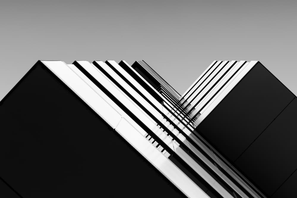 Geometric Building Angles by Alaa Nour — canvas wall art
