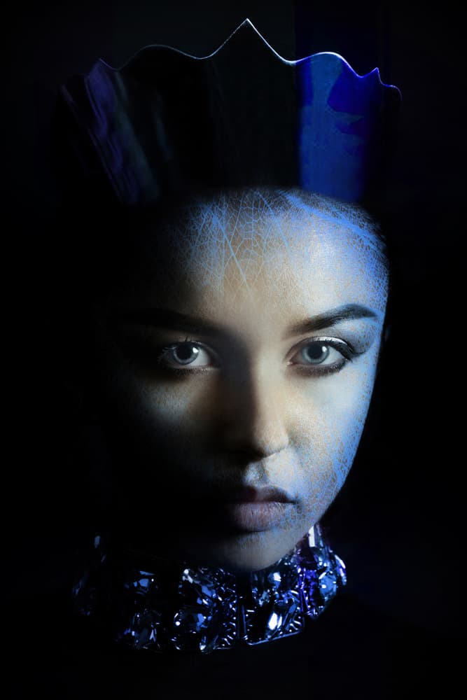 Mysterious Blue Queen by Adela Lia Rusu — canvas wall art