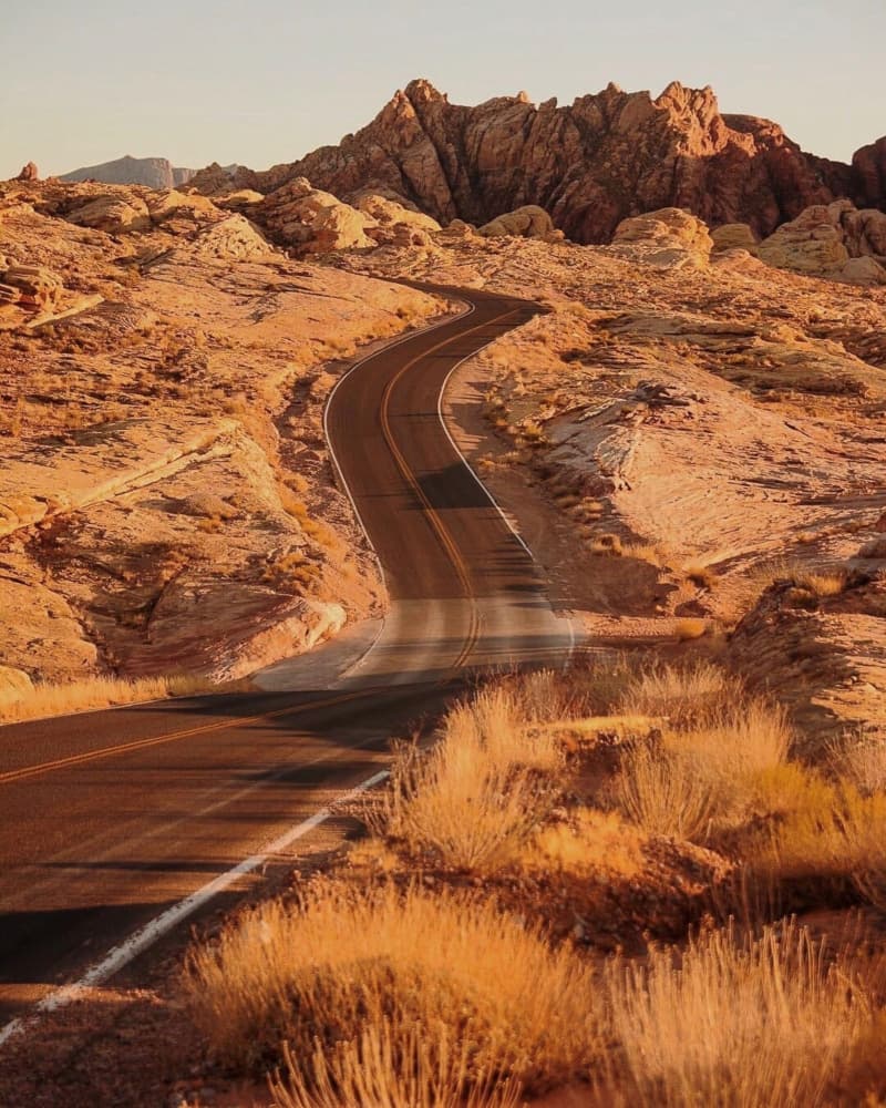 Winding Desert Road by Del Mundo Imagery — canvas wall art