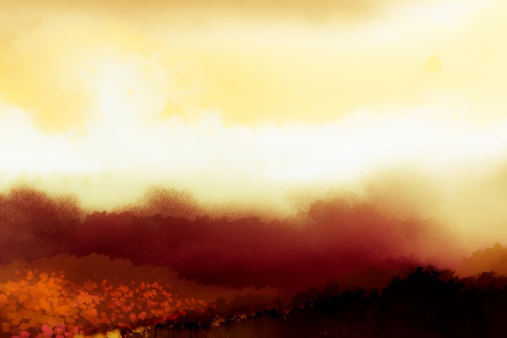 Misty Golden Horizon by Josie George — canvas wall art