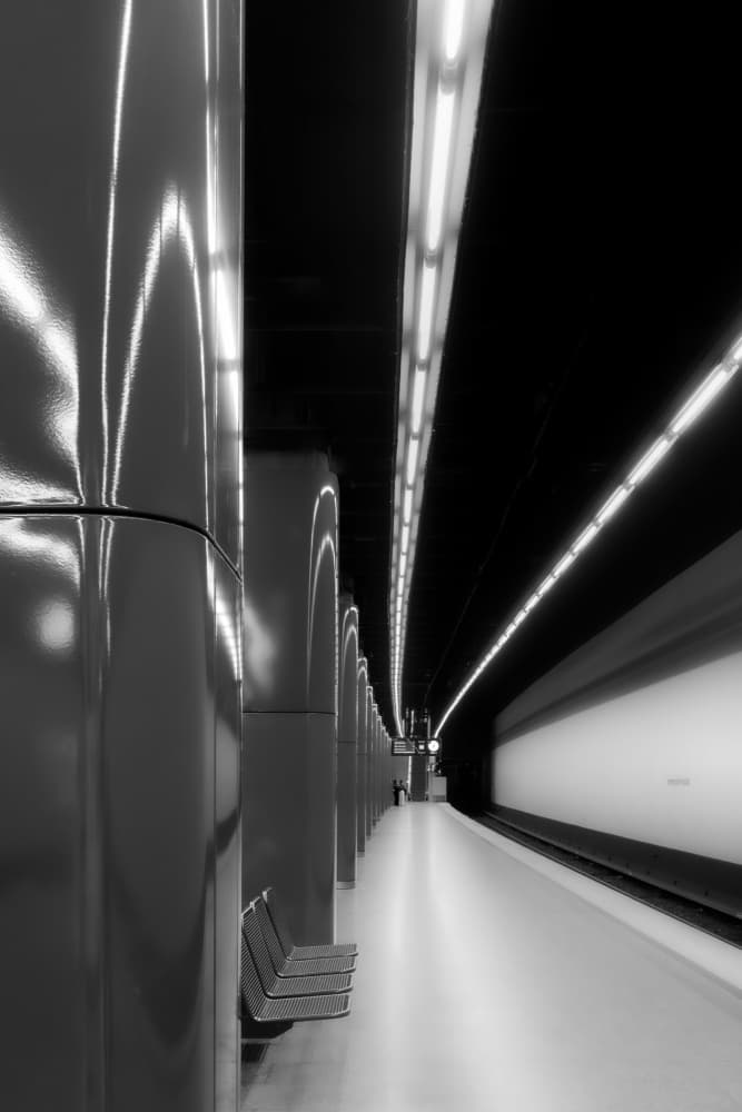 Modern Metro Lines by Andy Dauer — canvas wall art