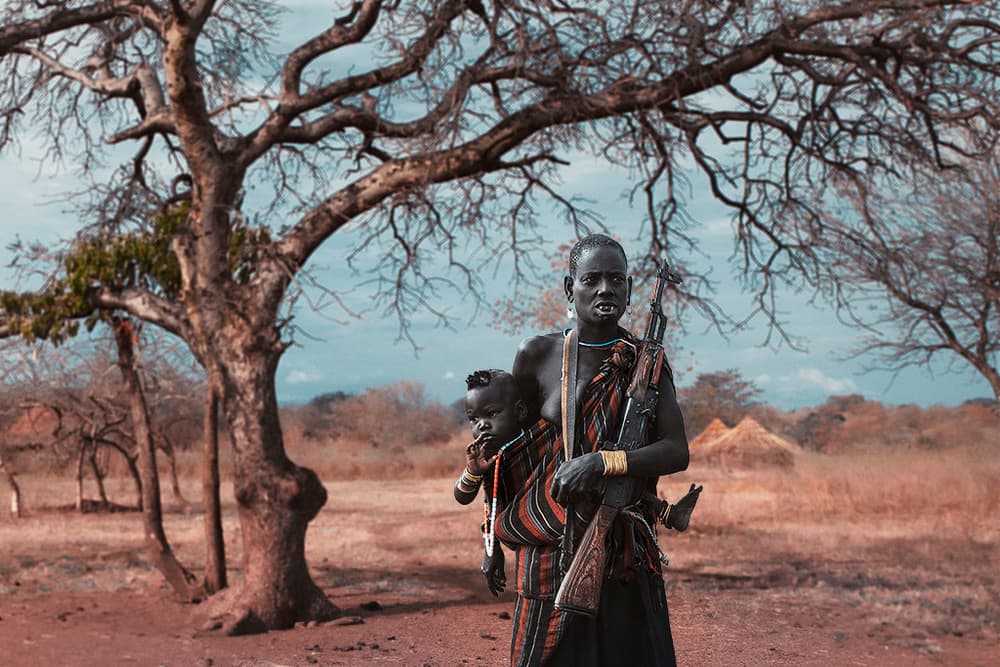 African Mother and Child by Svetlin Yosifov — canvas wall art