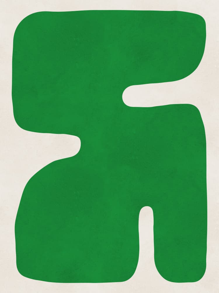 Modern Organic Green by Vitor Costa — canvas wall art