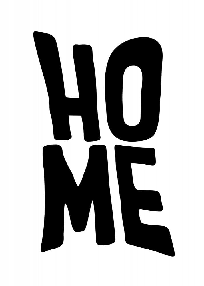 Cozy Home Typography by Andreas Magnusson — canvas wall art