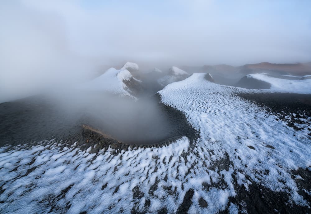 Misty Winter Landscape by YY DB — canvas wall art