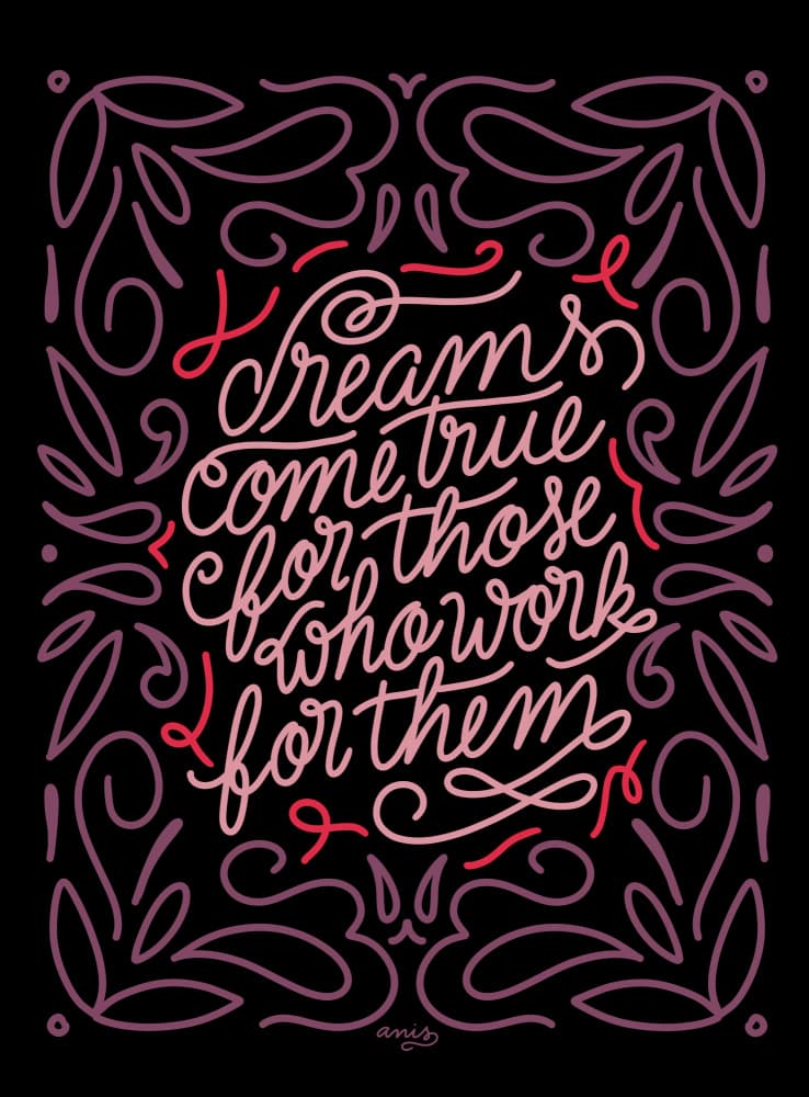 Dreams Come True by Anis Illustration — canvas wall art