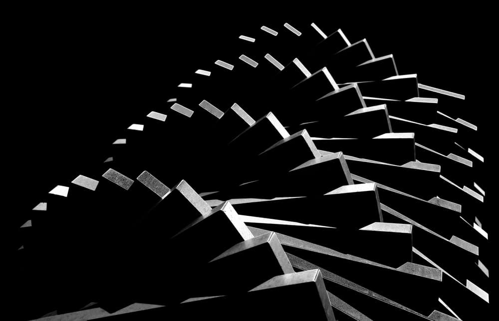 Modern Geometric Structure by Hans-Wolfgang Hawerkamp — canvas wall art