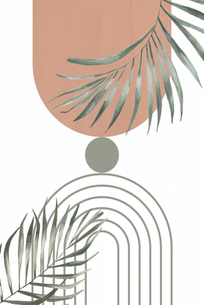 Abstract Botanical Arches by Sally Ann Moss — canvas wall art
