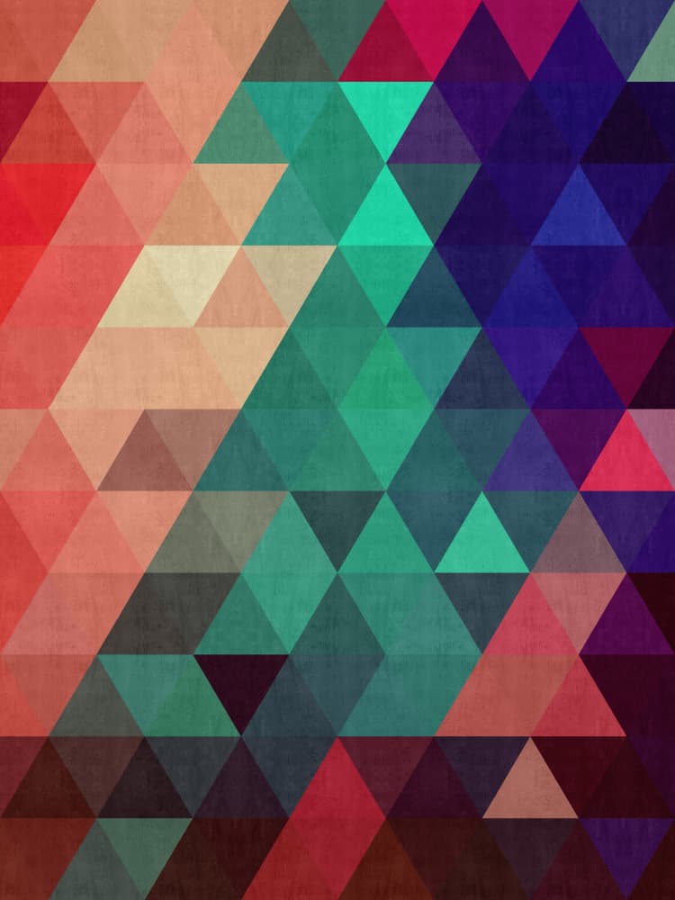 Vibrant Geometric Gradient by Vitor Costa — canvas wall art