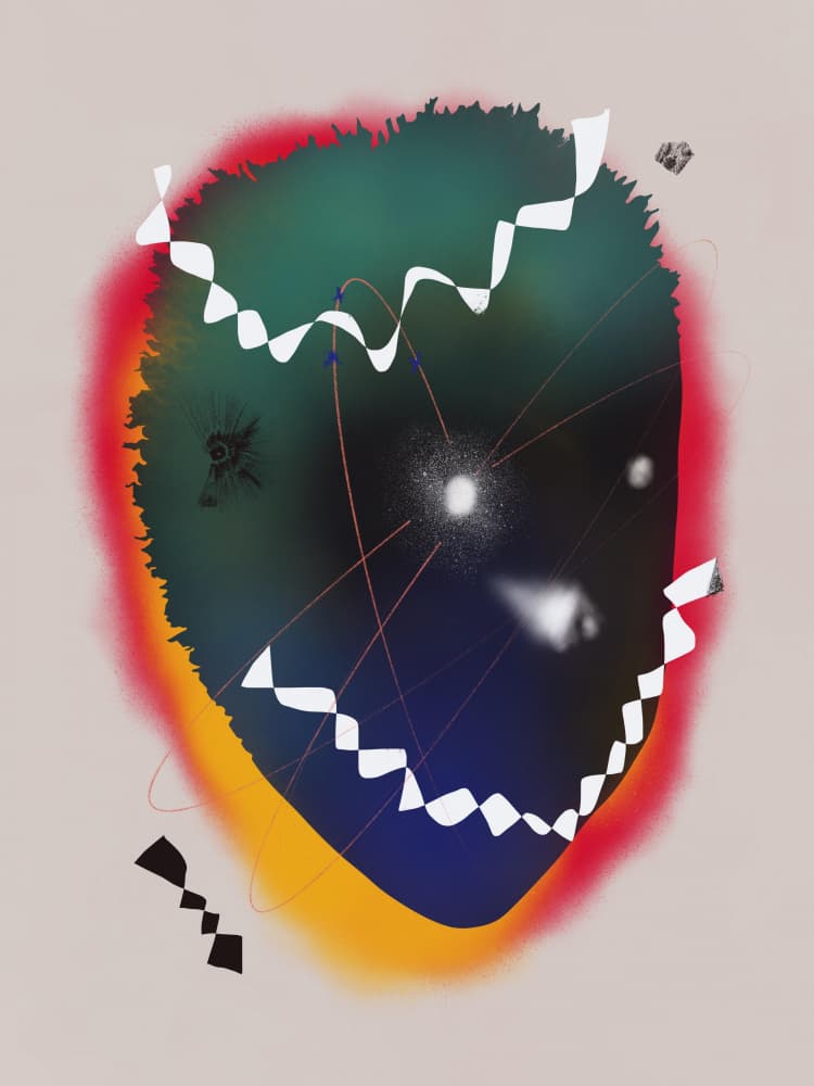 Cosmic Energy Burst by Little Dean — canvas wall art