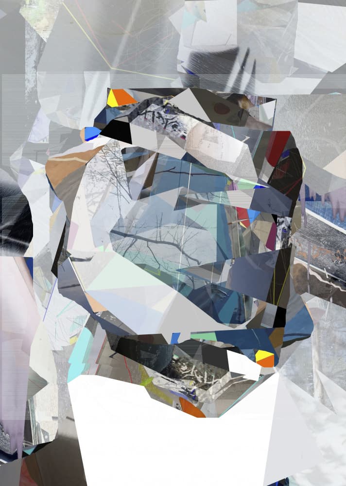 Layered Geometric Abstract by Stefan Fransson — canvas wall art
