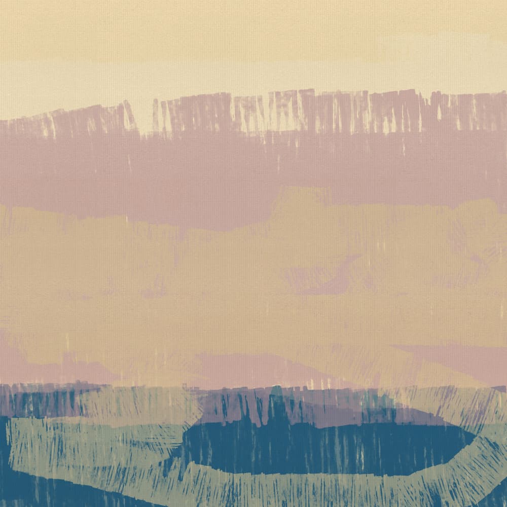 Serene Layered Landscape by Dina Dankers — canvas wall art