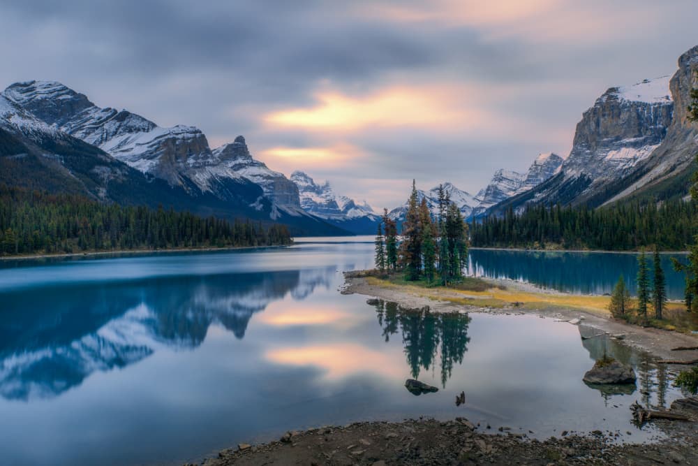 Majestic Mountain Lake Reflection by Li Ying — canvas wall art