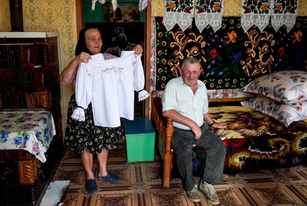 Elderly Couple's Home by Andrei Nicolas - The Traveler — canvas wall art