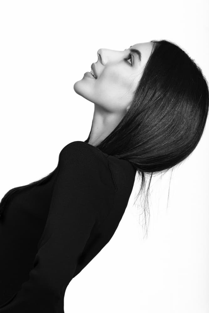 Elegant Woman Profile by Cesar Tejada — canvas wall art