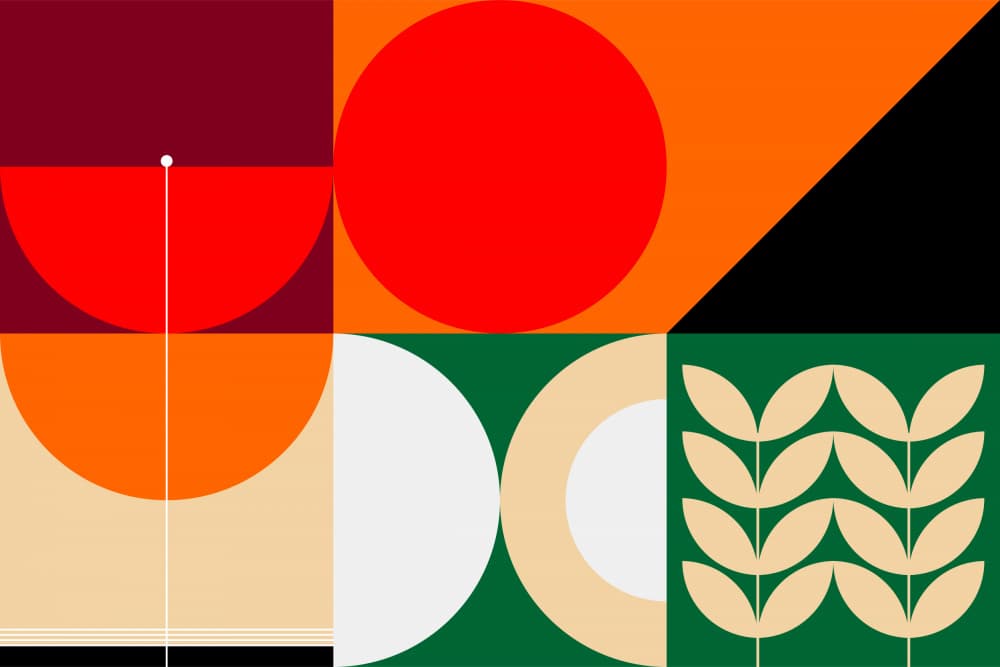 Geometric Nature Palette by Nilesh Kulkarni — canvas wall art