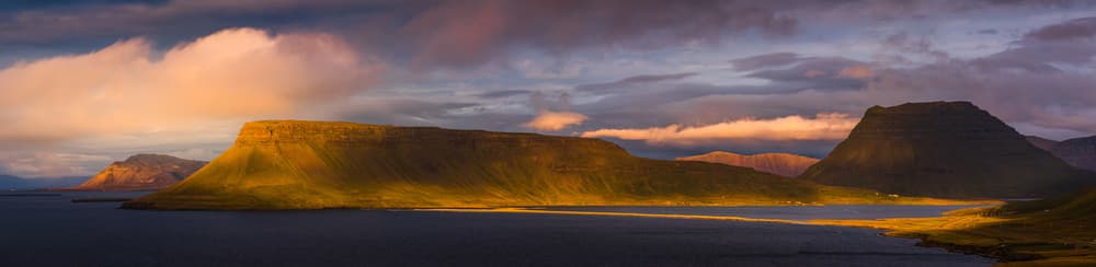 Dramatic Fjord Sunset by Adrian Popan — canvas wall art