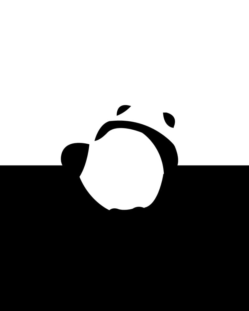 Peeking Panda Bear by Uma Gokhale — canvas wall art