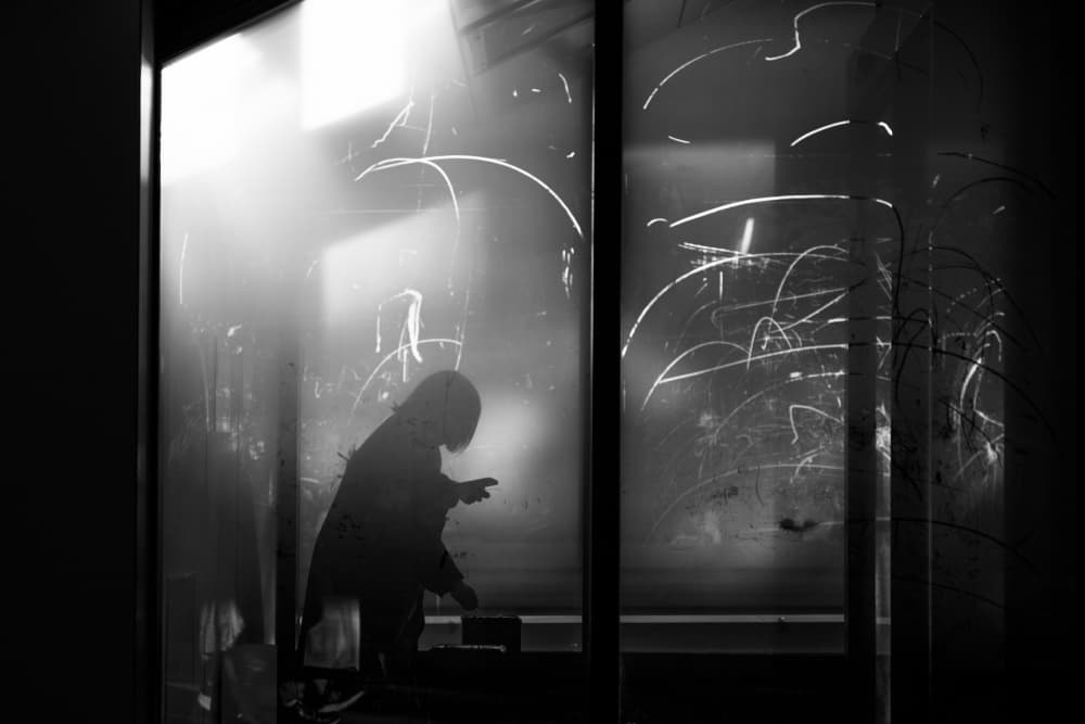 Dreamlike Window Silhouette by Satoshi Hata — canvas wall art
